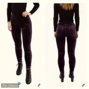 Lysse Velvet Leggings Dark Brown